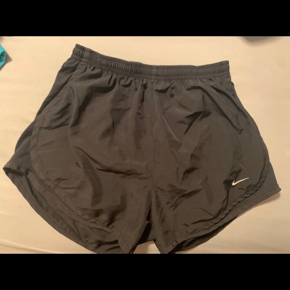 All Black Nike Running Shorts
